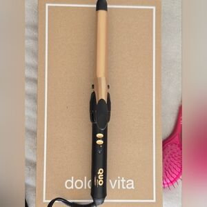 Gold and Black Hair Curler by